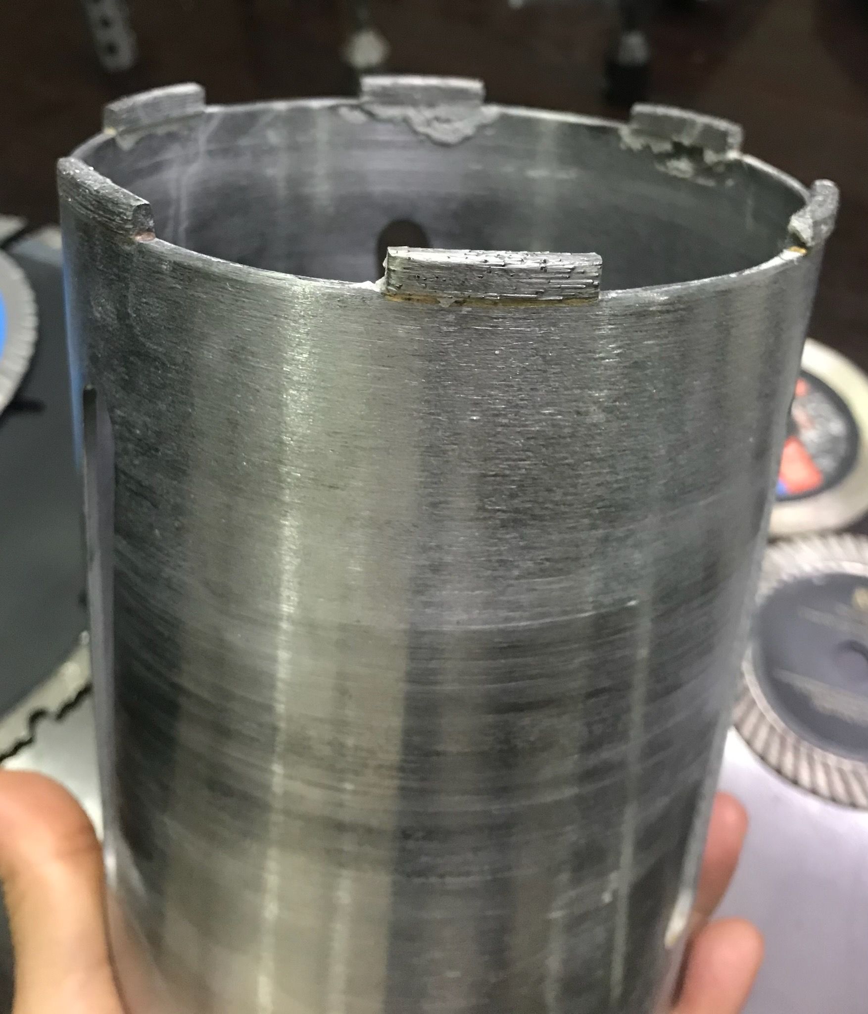 Reinforced-Concrete Diamond Core Drill Bit